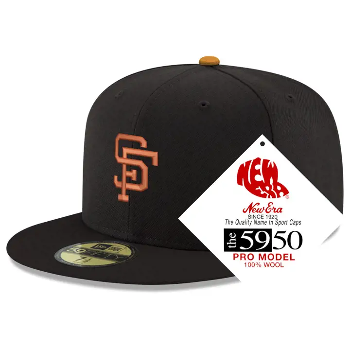 SAN FRANCISCO GIANTS MLB Retro Classic 59FIFTY NOIR/NOIR