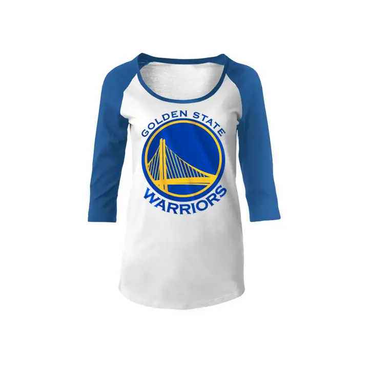 WARRIORS NBA Femme Hoops Raglan 17 blc/marine