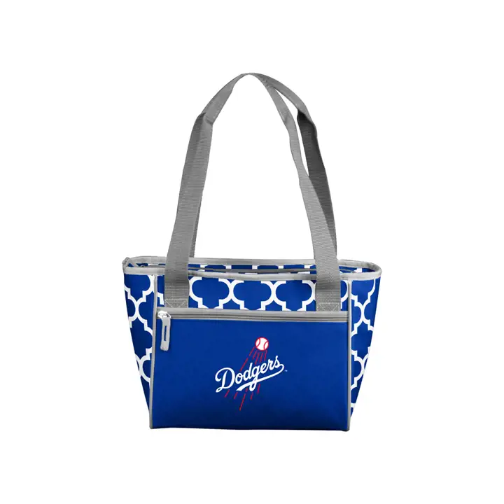 Glacière souple DODGERS 16 canettes, motif hachures, b/rbl/g
