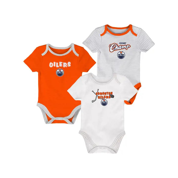 OILERS NHL NB Ensemble de 3 combinaisons 3e période 17 blc/ora