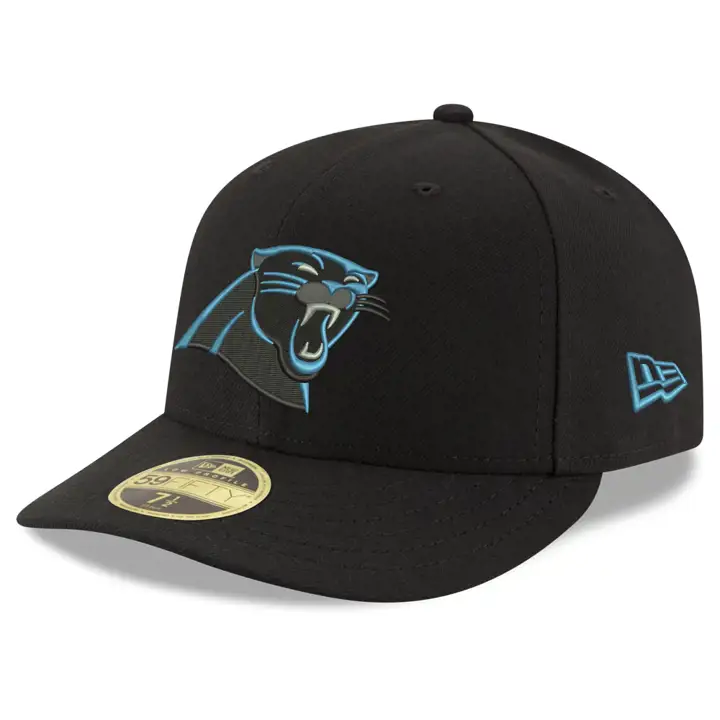 Carolina Panthers NFL Équipe Basique LC 59Fifty NOIR/NOIR