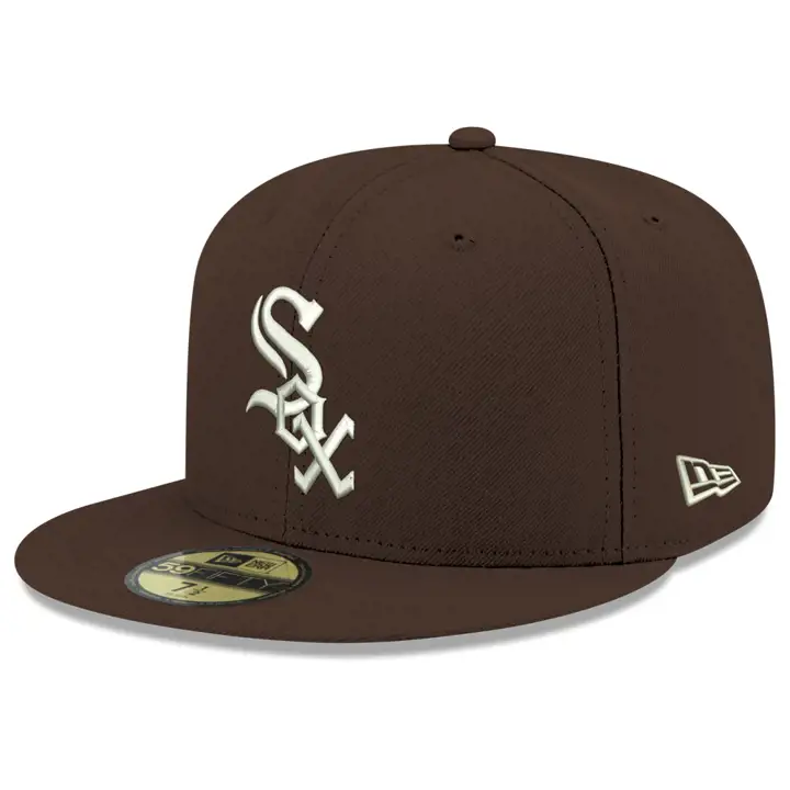 Casquette 59FIFTY MLB Re-Dub Walnut des CHICAGO WHITE SOX Noyer/Blanc