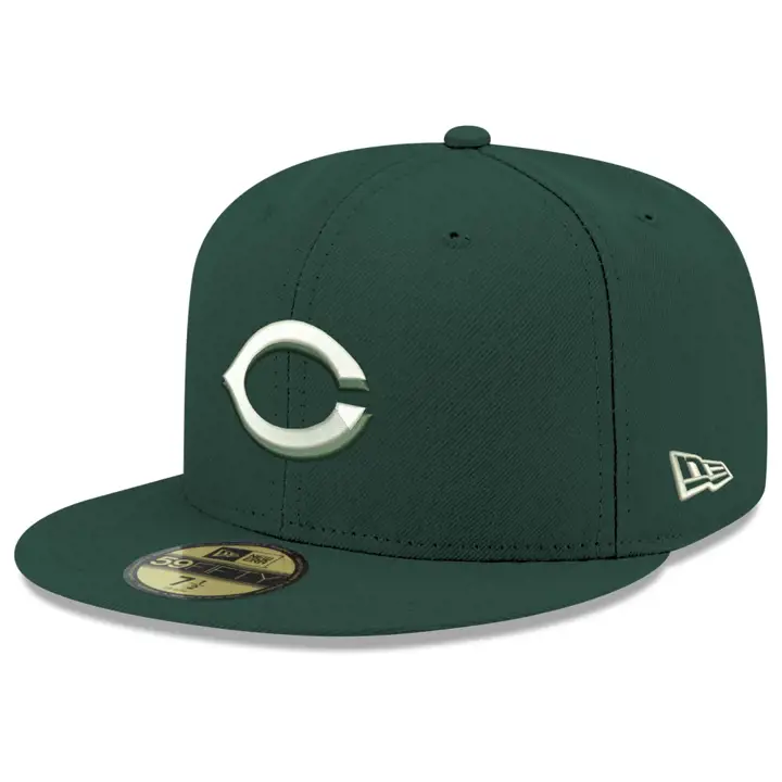 CINCINNATI REDS MLB Casquette 59FIFTY Re-Dub VERT FONCÉ/BLANC