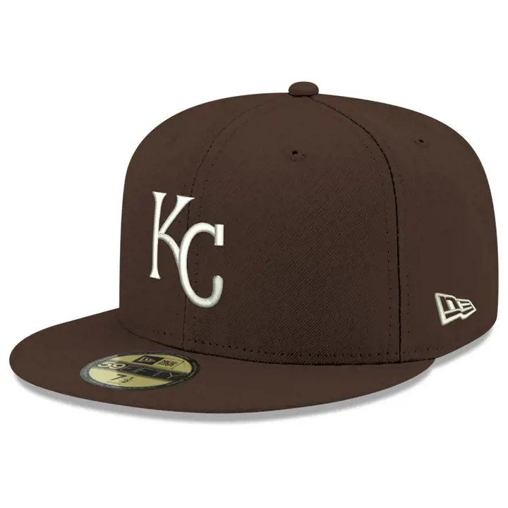 KANSAS CITY ROYALS MLB Re-Dub Walnut 59FIFTY WLNT/WHT