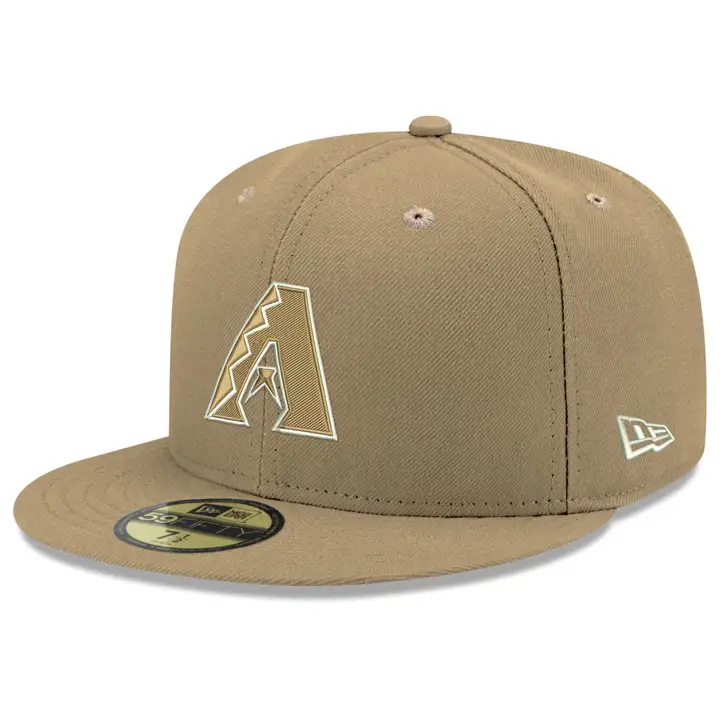 ARIZONA DIAMONDBACKS 59FIFTY MLB Collection Patone BEIGE/BLC/