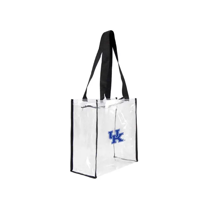 Sac cabas carré à fermeture éclair Kentucky transparent