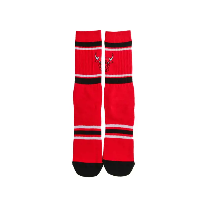Chaussettes mi-mollet rayées NBA Parkway des Chicago Bulls rouges
