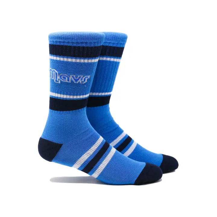 Chaussettes d'équipage rayées Dallas Mavericks NBA Parkway rbl