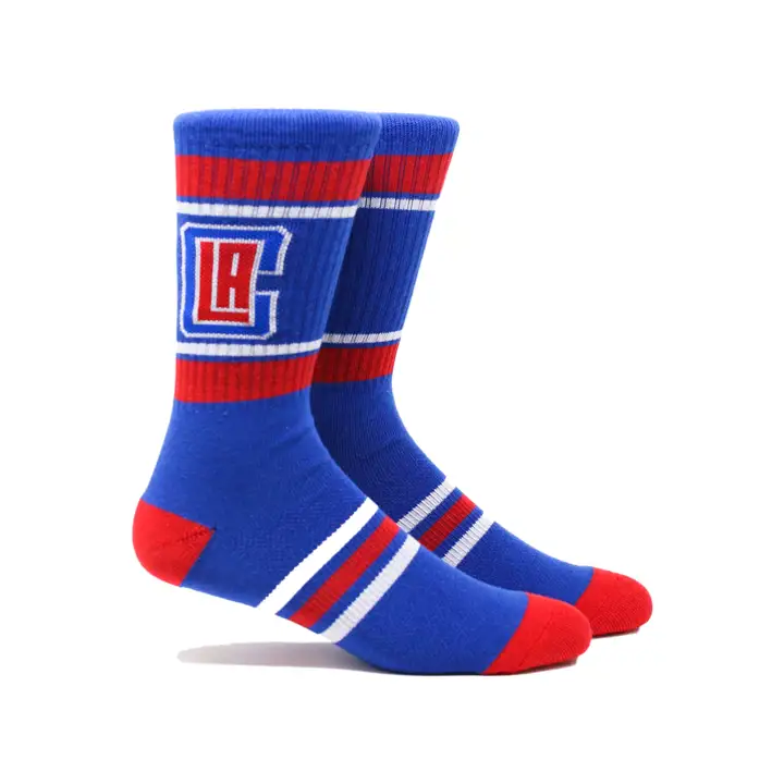 Chaussettes Los Angeles Clippers NBA Parkway Stripe Crew bleues