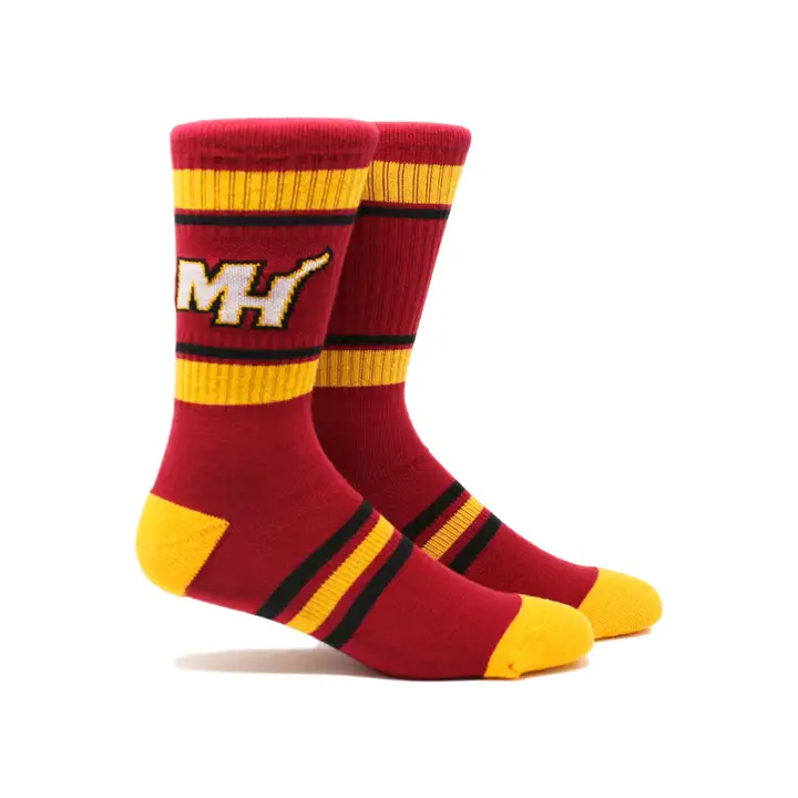 Chaussettes ras du cou Miami Heat NBA Parkway Stripe mar