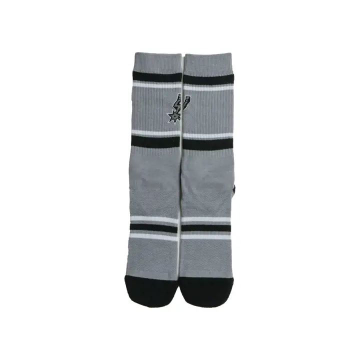 Chaussettes d'équipage rayées San Antonio Spurs NBA Parkway grises