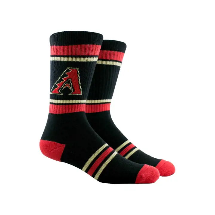 Chaussettes ras du cou à rayures Arizona Diamondbacks MLB Parkway noires