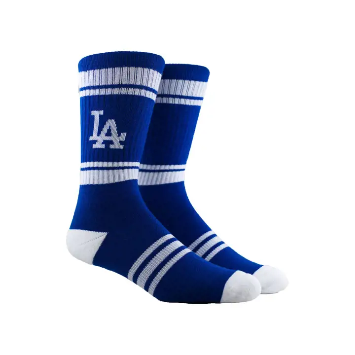Chaussettes mi-mollet Los Angeles Dodgers MLB Parkway Stripe   BLEU/blanc
