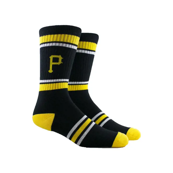 Chaussettes d'équipage rayées Pittsburgh Pirates MLB Parkway noires
