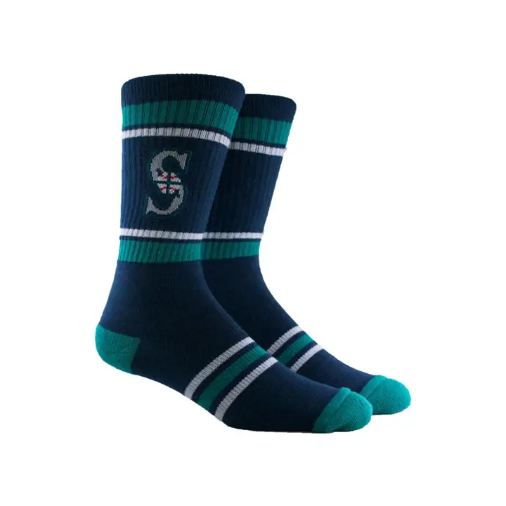 Chaussettes Bleues Seattle Mariners MLB Parkway Stripe Crew