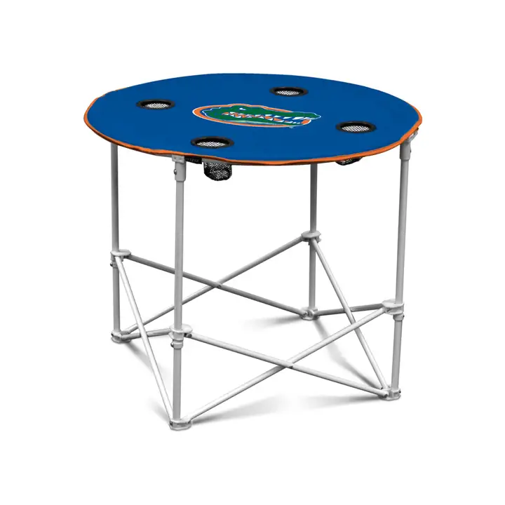 Table pliante ronde Florida Gators V   bleue