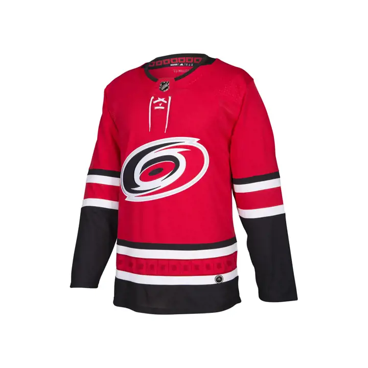 Maillot authentique Pro des Hurricanes de la Caroline de la LNH rouge