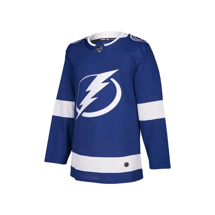 Maillot authentique Pro NHL des Tampa Bay Lightning, bleu foncé