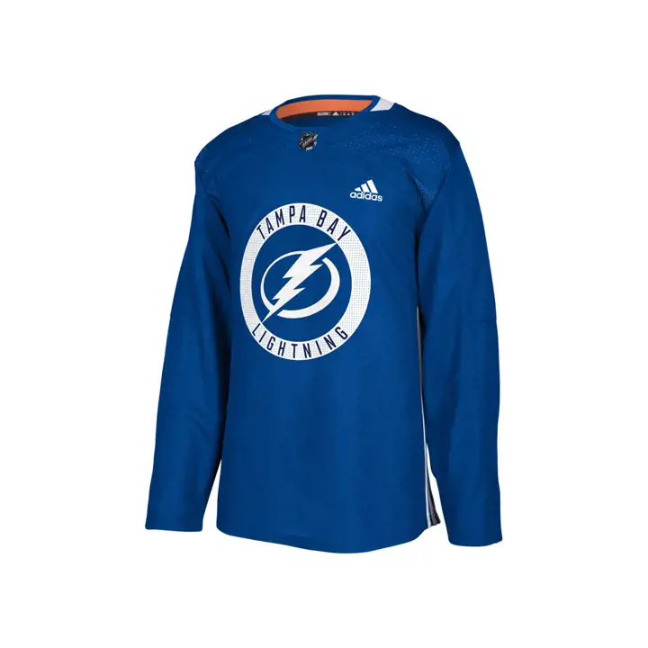 Maillot d'entraînement Tampa Bay Lightning NHL Authentic Pro bleu foncé