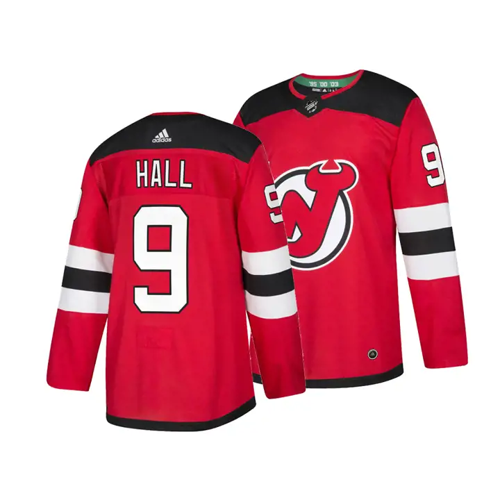 Maillot de joueur authentique des Devils du New Jersey (LNH) Taylor Hall re