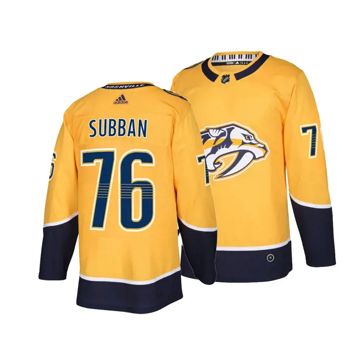 Maillot de joueur authentique LNH des Predators de Nashville P.K. Subban