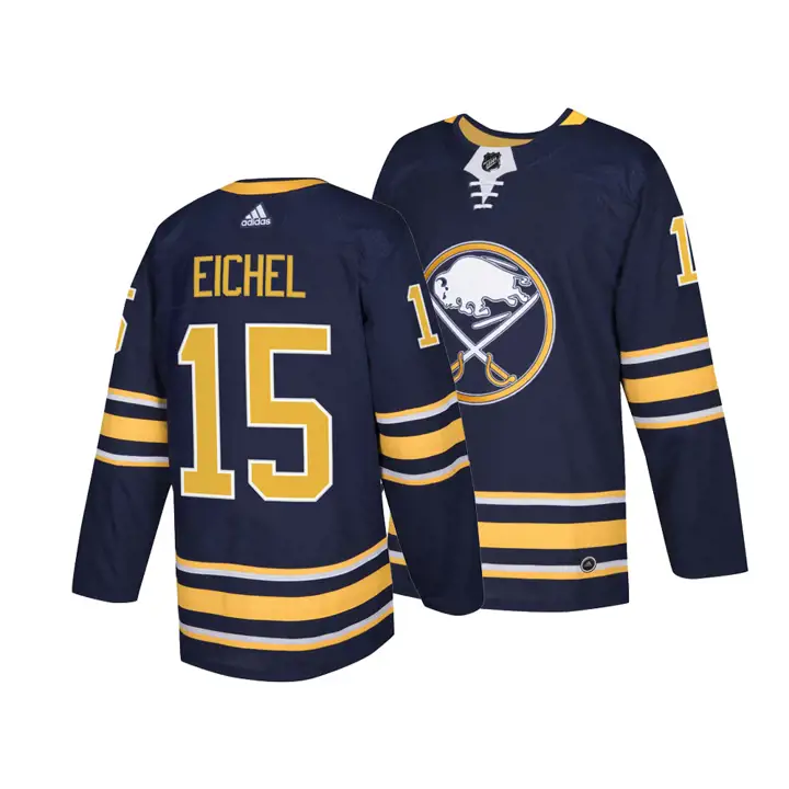 Maillot authentique de joueur LNH des Sabres de Buffalo Jack Eichel marine