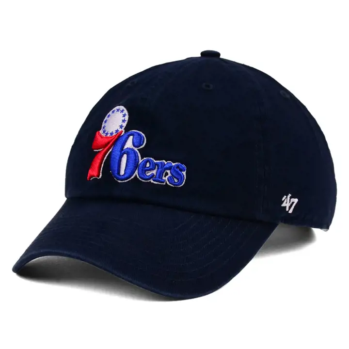 Casquette réglable SIXERS NBA '47 Clean Up bleu marine