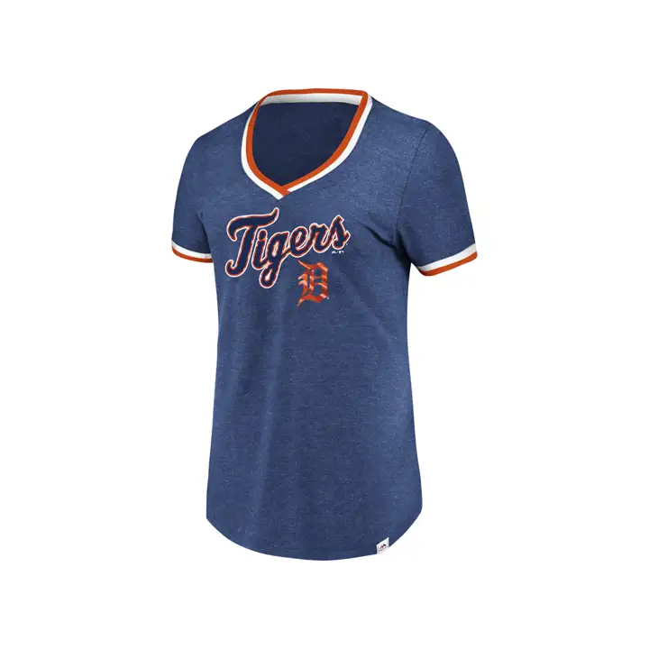 T-shirt Femme TIGERS MLB Driven by Results 18 marine