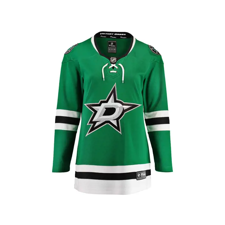 Maillot de hockey féminin ÉTOILES LNH, coupe ample vert/blanc/noir