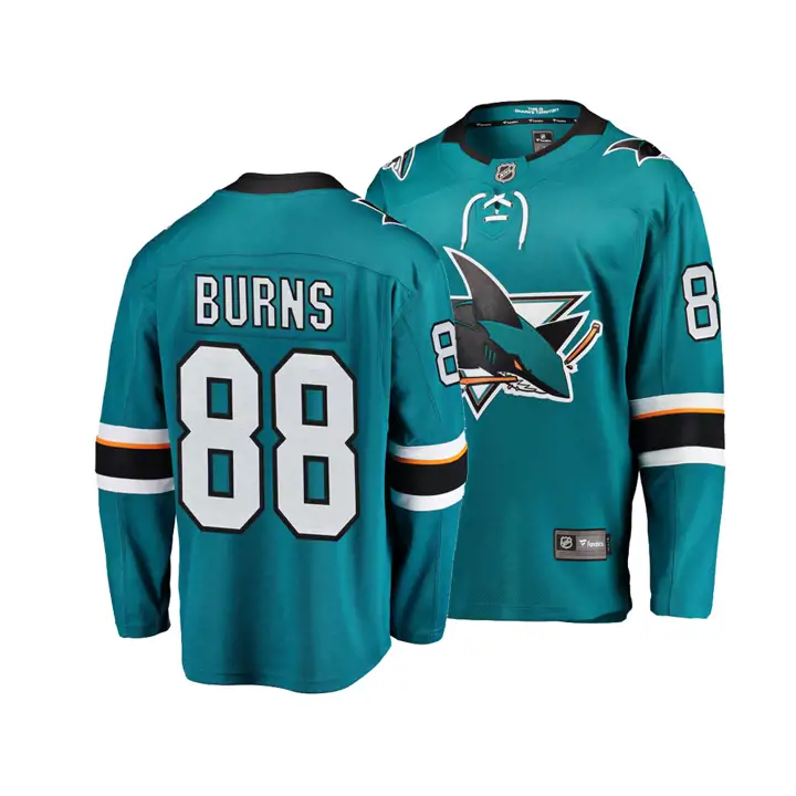 Maillot de joueur NHL San Jose Sharks Breakaway Brent Burns – Thé