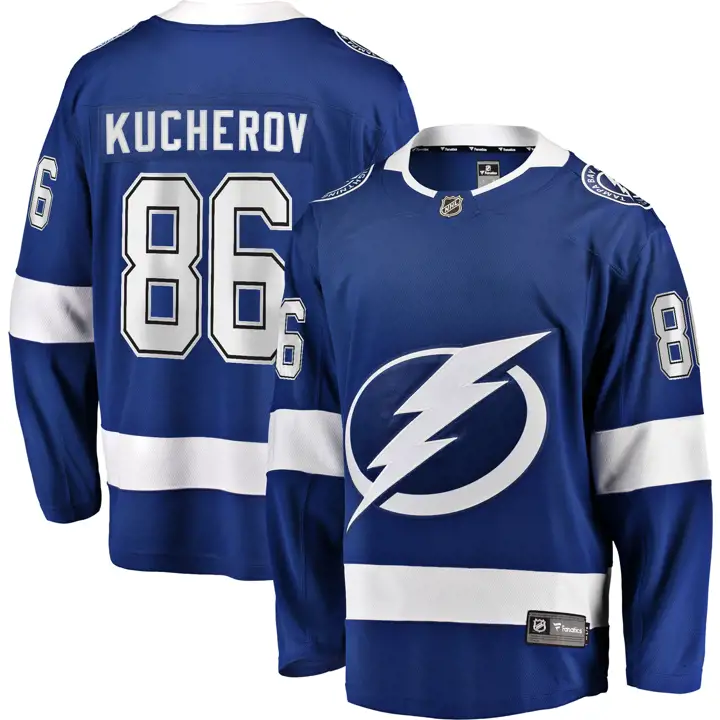 Maillot de joueur Tampa Bay Lightning NHL Breakaway Nikita Kucherov
