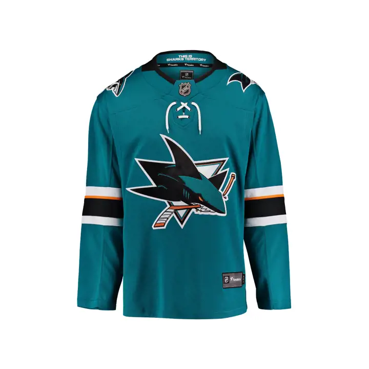 Maillot NHL Breakaway des Sharks de San Jose TEAL/noir