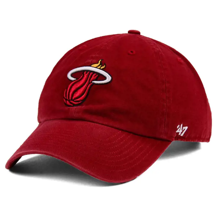 Casquette rouge HEAT NBA '47 Clean Up
