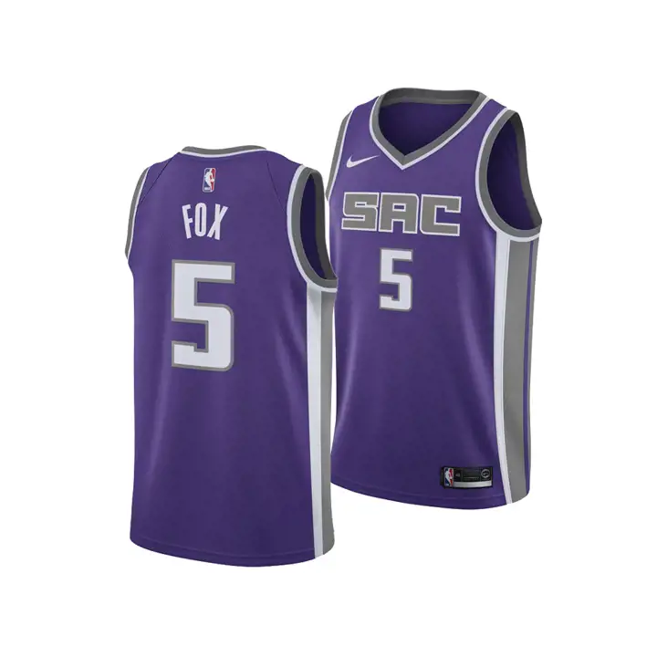 Sacramento Kings Maillot NBA ICON SWINGMAN DeAaron Fox VIOLET