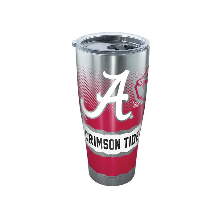 Gobelet Alabama Crimson Tide 30 oz en acier inoxydable avec logo NCAA