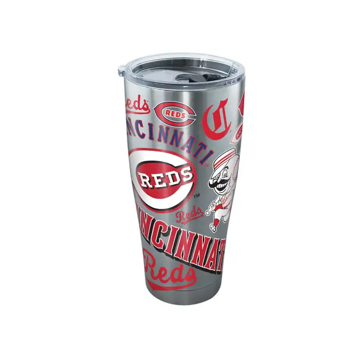 Cincinnati Reds Acier Inoxydable 30oz MLB All Over argent/rouge/