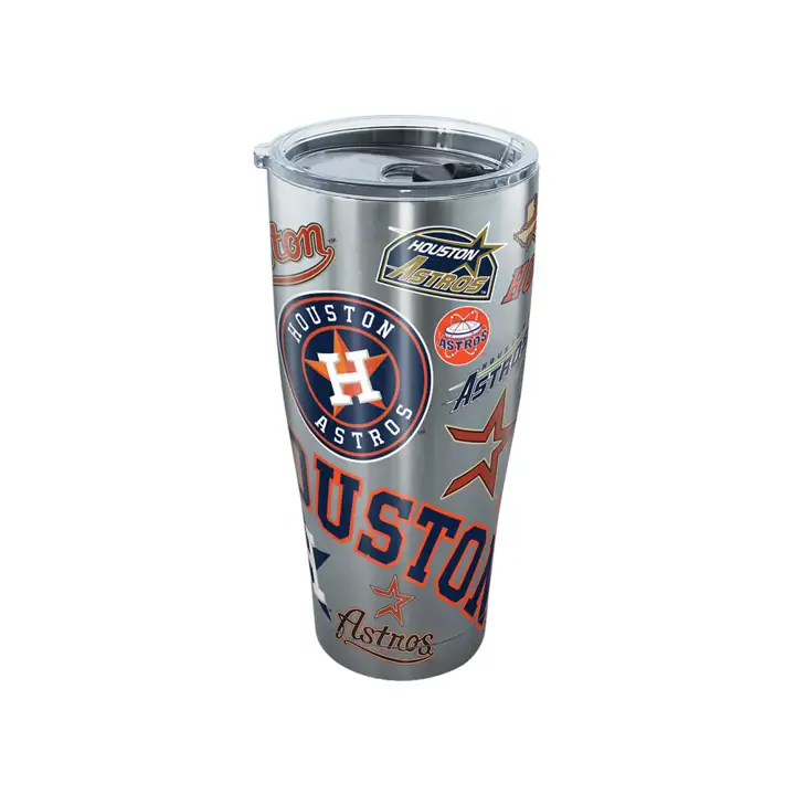 Gobelet Houston Astros 30oz MLB en acier inoxydable motif intégral argent/orange