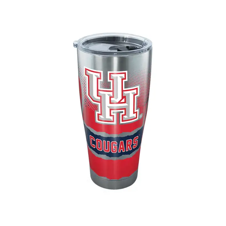 Houston Cougars Gobelet 30oz NCAA Knockout en Acier Inoxydable argent/rouge