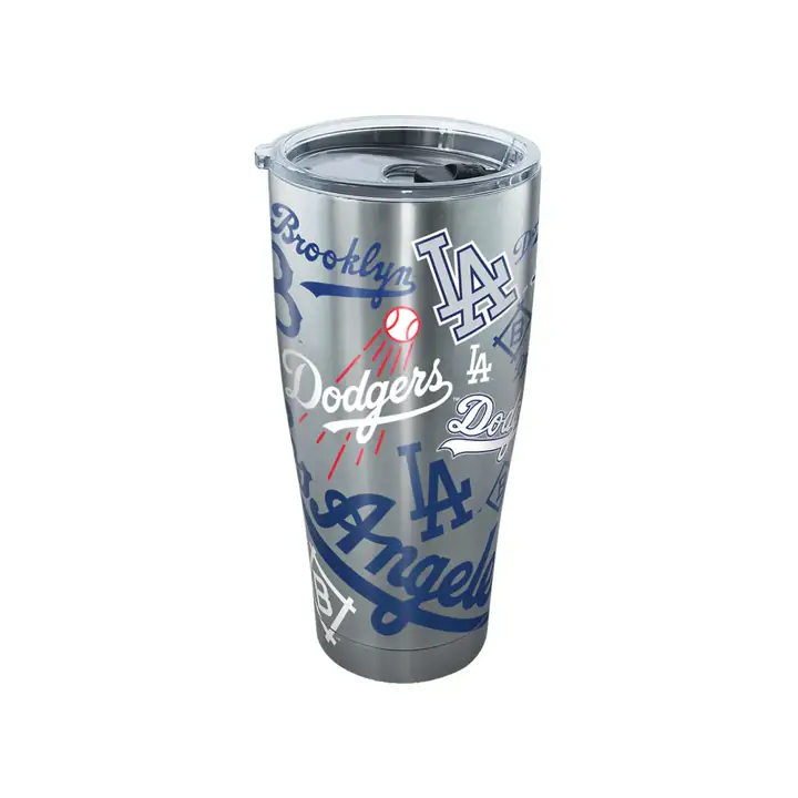 Los Angeles Dodgers Gobelet MLB 887 ml en acier inoxydable, argenté
