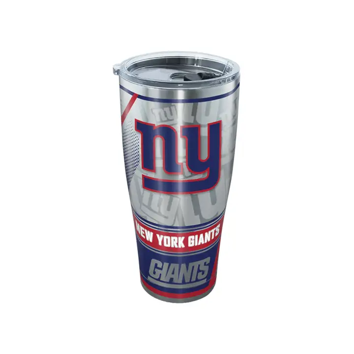 New York Giants Gobelet de 30 oz en acier inoxydable NFL Edge argent/marine