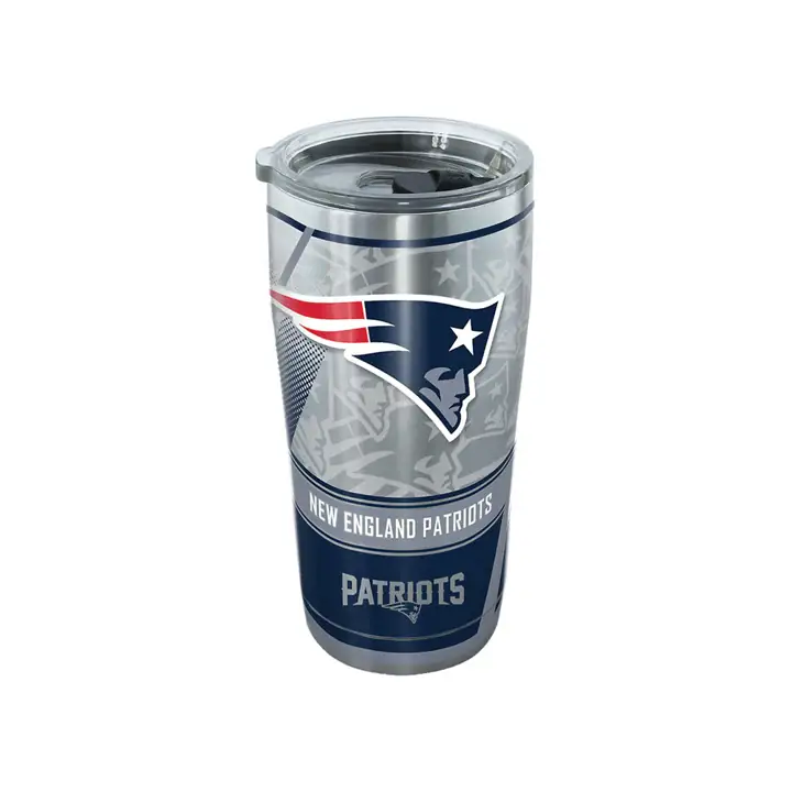 New England Patriots Bouteille isotherme NFL Edge acier inoxydable 20 oz arg/mar