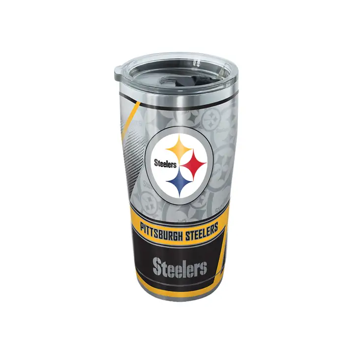 Pittsburgh Steelers Gobelet NFL Edge en Acier Inoxydable 20oz arg/noir