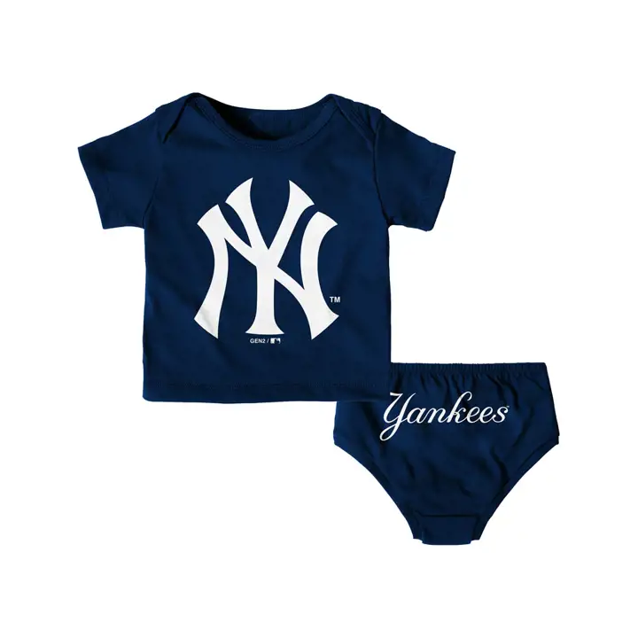 Ensemble Mini Uniforme MLB pour bébé New York Yankees 18 MOIS BLEU MARINE