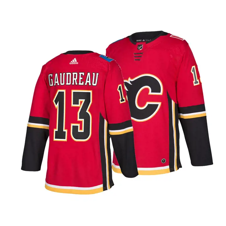 FLAMES NHL Maillot authentique Joueur alternatif Johnny Gaudreau rouge/b