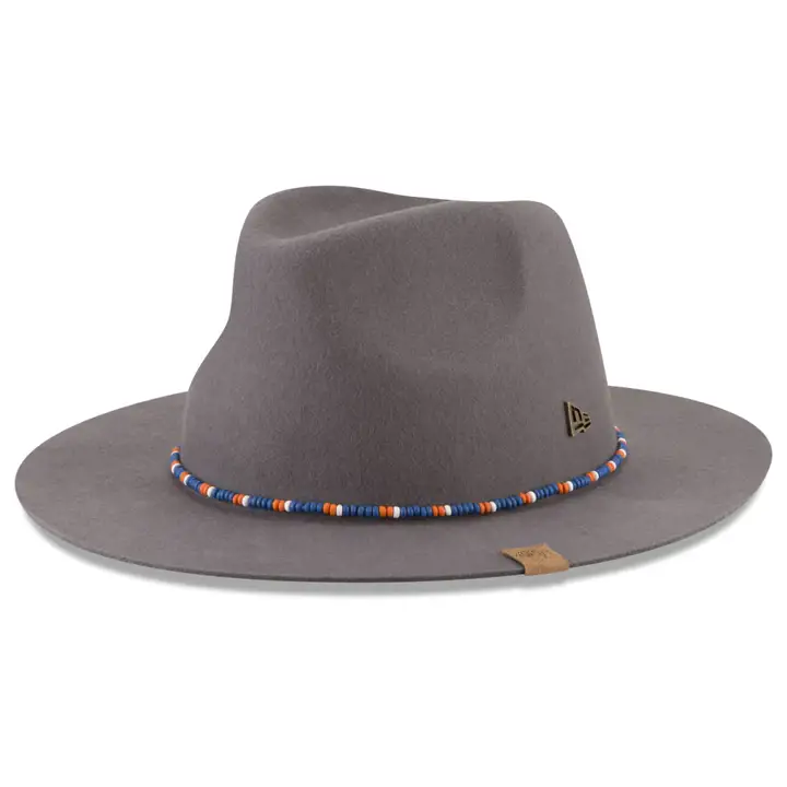 NEW YORK KNICKS NBA BL Fedora à bord perlé GRIS