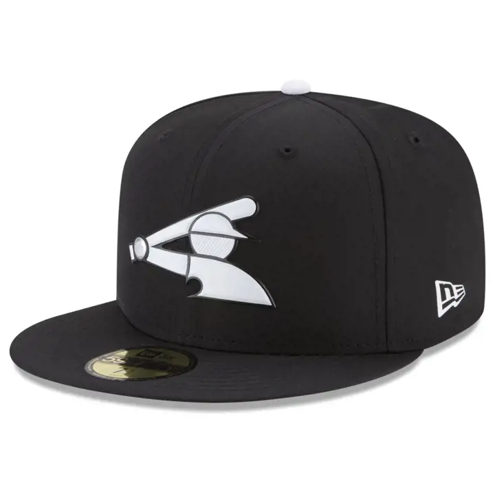 Casquette 59FIFTY MLB Prolight Chicago White Sox d'entraînement au bâton noire