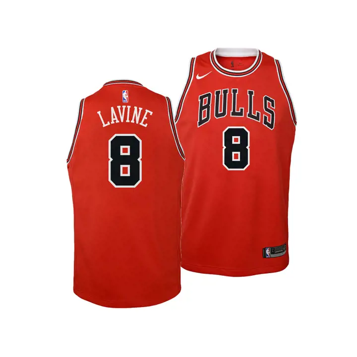 Maillot Swingman Icône NBA Bulls Enfant Zach LaVine ROUGE