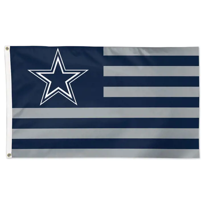 Dallas Cowboys DRAPEAU DE LUXE 3X5 Drapeau Wincraft MARINE/gris