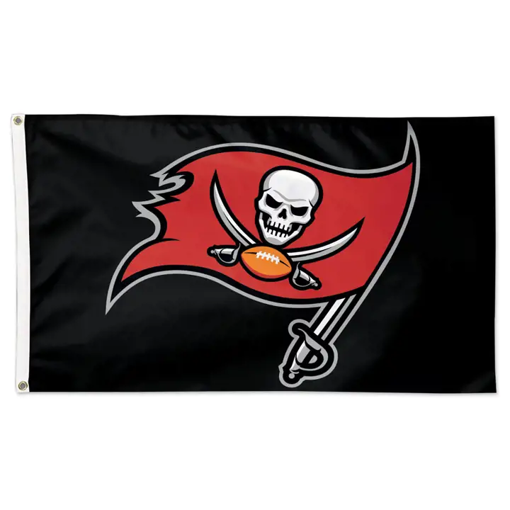 Tampa Bay Buccaneers DRAPEAU DE LUXE 3X5 Wincraft BLK