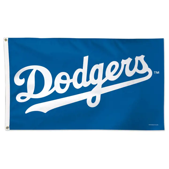 Los Angeles Dodgers DRAPEAU DELUXE 3X5 Wincraft BLEU